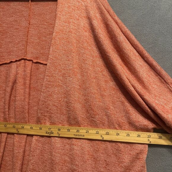 Torrid Open Front Knit Cardigan Light Sweater Short Sleeve Plus Size 5X Coral - Picture 8 of 9